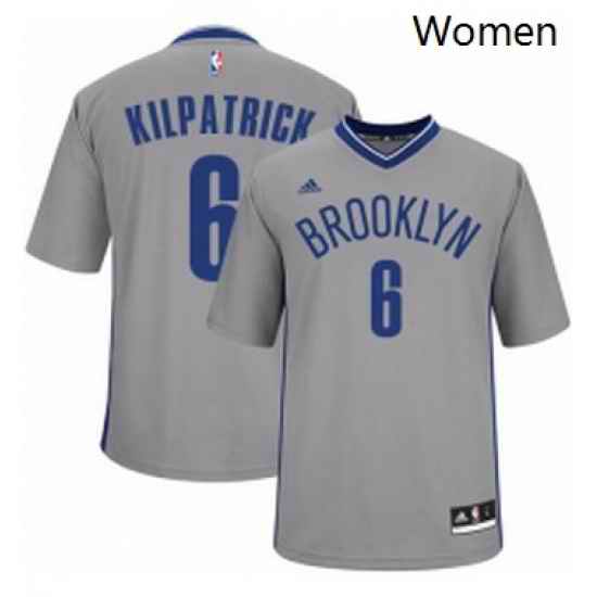 Womens Adidas Brooklyn Nets 6 Sean Kilpatrick Authentic Gray Alternate NBA Jersey